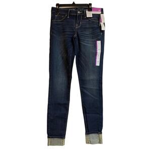Mossimo Mid-Rise Stretch Jeggings Dark Wash Size 0/25 NWT